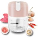 Ver imagem 6 de Mini Moedor Processador Elétrico Alimentos Alho sem Fio Usb