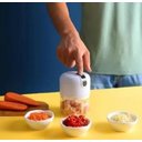 Ver imagem 5 de Mini Moedor Processador Elétrico Alimentos Alho sem Fio Usb