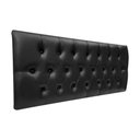 Ver imagem 1 de Cabeceira Box Shop Paris King 1,95m Painel Em Couro Sintético Preto