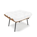 Ver imagem 6 de Kit 01 Poltrona e 01 Puff Costela Corino Branco