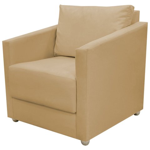 Poltrona Decorativa para Sala Recepção Manicure Consultório Celine Suede