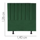 Ver imagem 3 de Cabeceira Estofada Casal 140CM Carla II Suede Verde - D A DECOR D&A Decor