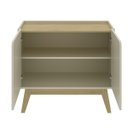 Ver imagem 4 de Buffet Aparador 90cm 2 Portas Pés Madeira Arenas/Carvalho Tropical BB2612