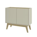 Ver imagem 3 de Buffet Aparador 90cm 2 Portas Pés Madeira Arenas/Carvalho Tropical BB2612