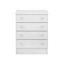Ver imagem 3 de Cômoda Infantil 4 Gavetas Doce Sonho Branco - Qmovi Branco