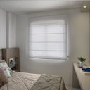 Ver imagem 1 de Persiana Romana (1,20Lar. x 1,50Alt.) Tecido Translucido Cinza - Vogaflex