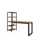 Ver imagem 3 de Escrivaninha Home C/ Prateleira Innovare Industrial Canela