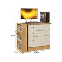 Ver imagem 5 de Cômoda com Mesa Giratória Gamer para Escritório Mdf