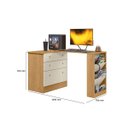 Ver imagem 6 de Cômoda com Mesa Giratória Gamer para Escritório Mdf