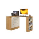 Ver imagem 4 de Cômoda com Mesa Giratória Gamer para Escritório Mdf