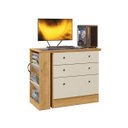 Ver imagem 3 de Cômoda com Mesa Giratória Gamer para Escritório Mdf