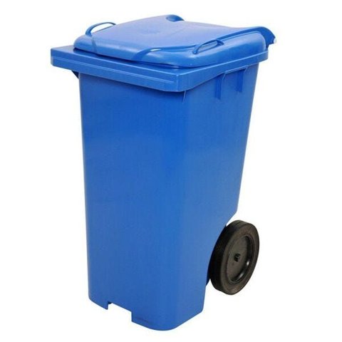 Contentor de Lixo em Plástico com Rodas 240 Litros C240 - Azul