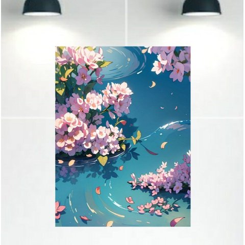 Quadro Decorativo Tela Canvas Floral Ref:qbfl5 Lojall 90 X 60 Cm Borda Infinita