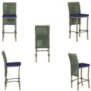 Ver imagem 2 de 8 Banqueta em Alumínio Roma Fendi Corda Náutica Tecido 10