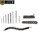 Ver imagem 3 de Parafusadeira e Furadeira de Impacto a Bateria 12V 3/8 10mm Muke Tools com 30 Acessórios e Maleta
