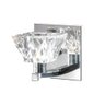 Arandela Cristal e inox Interna Lavabo banheiro quarto alz5 - 1
