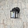 4 Un Luminária Arandela Externo Colonial Plastico Preto Alz17 - 9