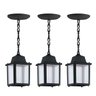 Luminária Pendente Externo Colonial Plastico Preto Alz14 - 1