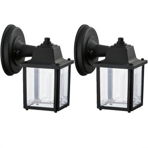 2 Luminária Arandela Externo Colonial Preto Alz17