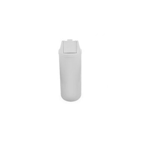 Cesto de Lixo com Tampa Vai e Vem 30x70 Capacidade 50 Litros - Branco