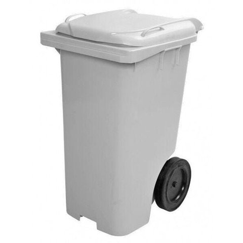 Contentor de Lixo em Plástico com Rodas 240 Litros C240 - Cinza