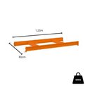 Ver imagem 2 de Par De Longarinas Para Mini Porta Pallet 500kg - 1,20 x 0,80M