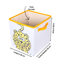 Ver imagem 5 de Caixa Organizadora de Brinquedos Estampada 28x30x28cm Estampa:leopardo