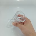 Ver mais imagens de Vaso Decorativo de Vidro Transparente 11x6x6cm Enfeite Sala Mesa Estante Flores