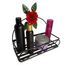 Ver imagem 4 de Kit de banheiro com 5 peças porta shampoo porta papel higienico saboneteira cabide e porta toalhas p