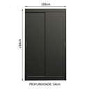 Ver imagem 4 de Guarda-roupa Solteiro Madesa Tokio 2 Portas de Correr 2 Gavetas