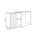 Ver imagem 4 de Mesa para Computador Amel Home 140cm Porta Ripada de Correr Mdp Mel/cacao G11 - Gran Belo