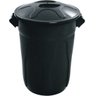 Cesto de Lixo Plastico com Tampa 100 Litros - Preto - 1