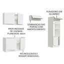 Ver imagem 5 de Armário de Cozinha Completa 270cm Branco Branco Veludo Lux Madesa 01