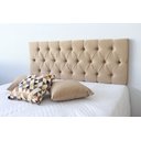 Ver imagem 2 de Cabeceira Estofada King 195cm x 60cm Cor Areia Capitonê