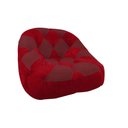 Ver imagem 2 de Kit 02 Poltrona Paloma Escritório Sala Pé Plástico Suede Vermelho e Suede Vinho - Dominic Decor
