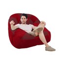 Ver imagem 3 de Kit 02 Poltrona Paloma Escritório Sala Pé Plástico Suede Vermelho e Suede Vinho - Dominic Decor