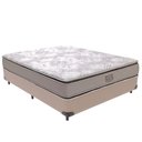 Ver imagem 1 de Cama Box Casal Four Season Pillow Top Molas Ensacadas Tecido Bege Vtech