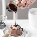 Ver imagem 2 de 10 Molheiras Cremeira de Vidro 100ml Cabo de Bambu Lyor Caldas Mesa Posta Molhos Shoyu