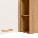 Ver imagem 4 de Armario Aereo Canto 89 Cm 16984 Freijo Off White Cristal Nicioli