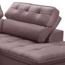 Ver imagem 6 de Sofá 3 Lugares Retrátil Reclinável Chaise Direito 243cm Solin F04 Veludo Lilás - Lyam Decor