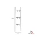 Ver imagem 2 de Escada Metal Decorativa Preta VD - Vallisa Decor