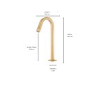 Ver imagem 2 de Torneira de Cuba Pia Banheiro Lavabo Lavatório Quadrado Bica Alta Gold Dourado 1/4v