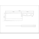 Ver imagem 4 de Cutelo Para Legumes N 7 Aço Inox Cabo Policarbonato com Fibra de Vidro Century Tramontina - 24026/