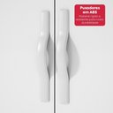 Ver imagem 3 de Armário Multiuso Davi 2 Portas 4 Prateleiras 50.4cm MDP Amêndoa e Branco Móveis Lopas