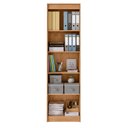 Ver imagem 2 de Armário Multiuso Davi 2 Portas 4 Prateleiras 50.4cm MDP Amêndoa e Branco Móveis Lopas