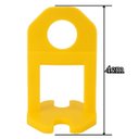 Ver imagem 2 de Nivelador para Piso Amarelo 4mm para Pisos Azulejos e Pedras Pacote com 100 Unidades | Atlas