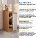 Ver mais imagens de Balcão 1 Gaveta 20cm com Tampo Aroeira CabeCasa MadeiraOriginals