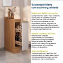 Ver mais imagens de Balcão Planejado 1 Gaveta 20cm com Tampo Aroeira CabeCasa MadeiraOriginals Cinza/Sereno/Cedro