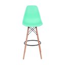 Ver imagem 2 de Banqueta Verde Tiffany - Base Madeira