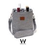 Wine Bag para 4 Garrafas Cinza Térmica Wine & Cia Bolsa para Vinhos - 4